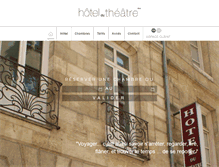 Tablet Screenshot of hotel-du-theatre.com